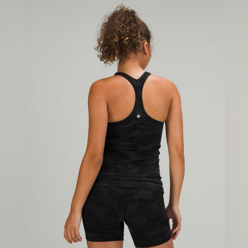 Lululemon Racerback Tank Top, Camo Deep Coal Multi